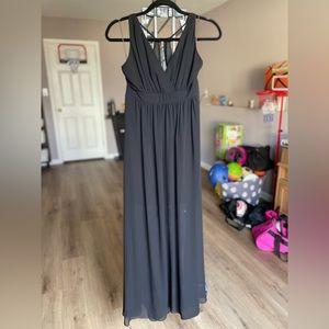 Express black sheer maxi dress, size 4